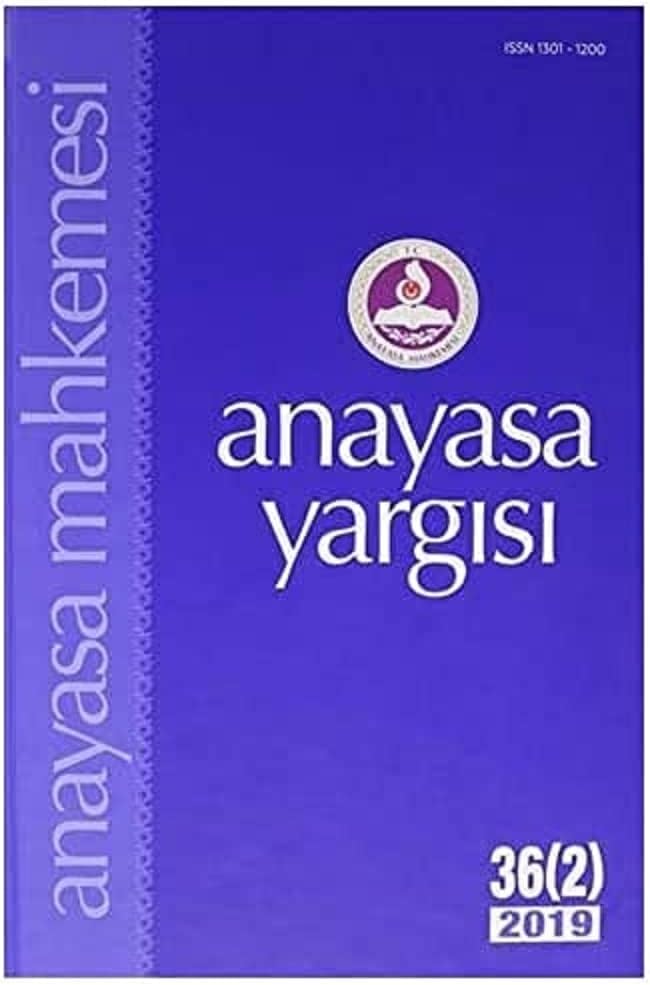Anayasa Yargısı Dergisi 36 (2) 2019
