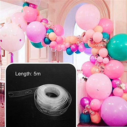 Dünya Magnet 5 Metre Balon Zinciri - Dekoratif Makaron Şerit Balon Kemeri Aparatı - ÜCRETSİZ KARGO