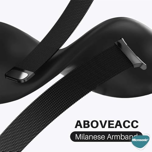 Galaxy 8 40mm Milanese Loop için Kordon Siyah