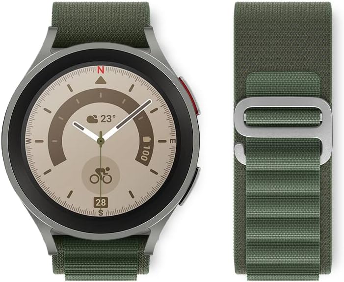 GT3 PRO ile Uyumlu 46mm Saat Kayışı Kaliteli Yedek Saat Kordonu Çift Katmanlı Kumaş Turuncu