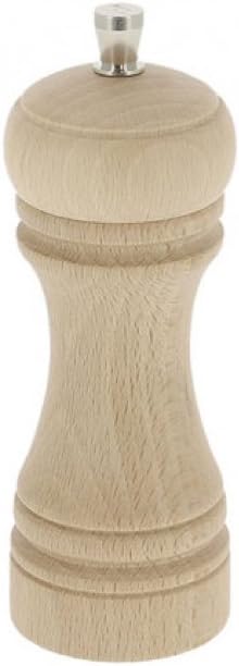 345 tuz değirmeni kayın, doğal/beyaz, değirmen paslanmaz çelik, 14 cm