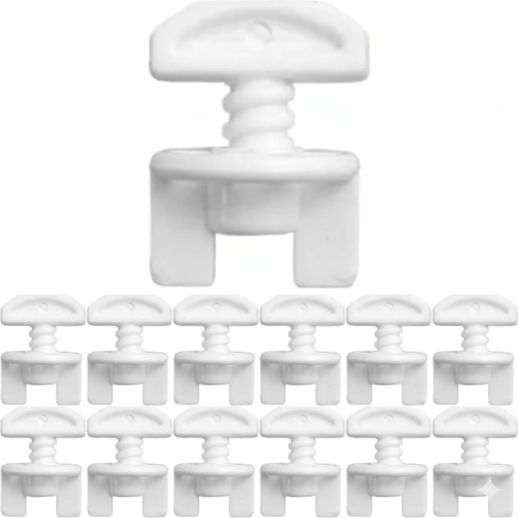 20 Adet Perde Durdurma Aparatı – Korniş Sonlama Düğmesi, Perde Stoperi ve Sonu Kilidi, Plastik Stop Finisher, Perde Stopu Korniş Ucu Tutucu Seti