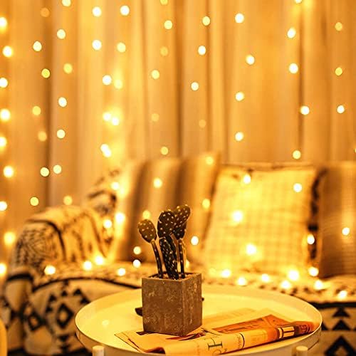 Led Perde Işık Fişli Özel Günler Baby Shower Kutlama Doğumgünü Dekoratif 12 Saçaklı 216 Led Lambalı 3 * 2 Metre