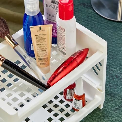 2 Katlı Makyaj Malzeme Düzenleyici Organizer Masa Düzenleyici Organizer Banyo Organizeri