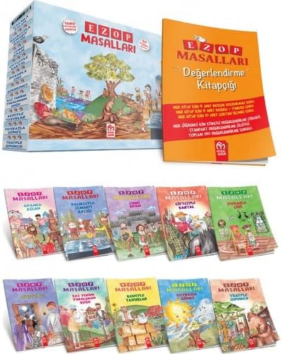 1. Sınıflar İçin Ezop Masalları Hikaye Serisi (10 Kitap)