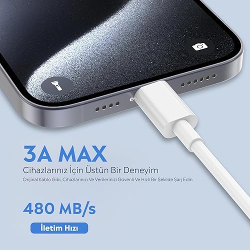 ,,Oppo, USB-C to USB-A 5.0 Hızlı Şarj ve Data Kablo (1 Metre)