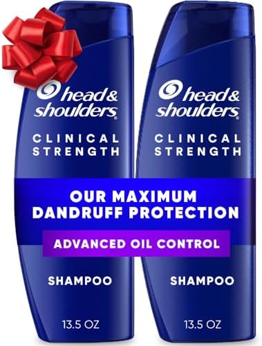 Head & Shoulders Klinik Güçte Kepek Şampuanı İkili Paket, Ferahlatıcı Narenciye Özlü Gelişmiş Yağ Kontrolü, Her Biri 13,5 Oz.