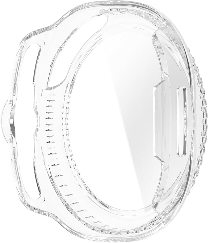 Galaxy 8 için Sert Katmanlı Kasa Koruyucu Kılıf PC Malzeme + Ekran Korumalı Çizilmeye Karşı Koruyan Dokunmatiği ve Görüntüyü Etkilemeyen Watch8 Koruyucu (Şeffaf)