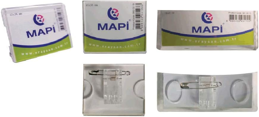 K02 Şeffaf İsimlik, 74 X 25 mm Dikdörtgen 25 Adet