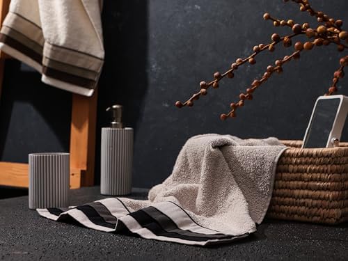 Sty Utica Bez Bordürlü Gri Havlu 50X90