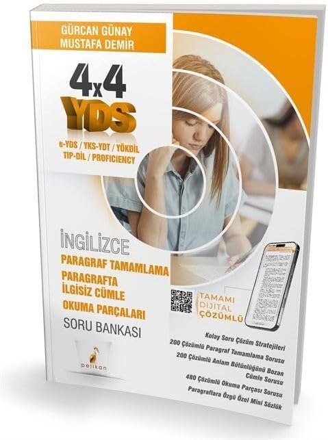 YDS İngilizce 4x4 Paragraf Tamamlama Paragrafta İlgisiz Cümle Okuma Parçaları Soru Bankası