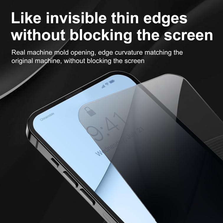 Y21s - Y32 - Y33s Privacy (Hayalet) Ekran Koruyucu – 2 Adet - 9H Temperli Cam, Yan Görünme Engelleyici, Tam Kaplama