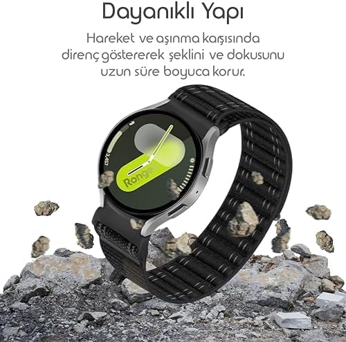 Yeni Nesil Bağlantı Loop 20mm Kordon ile Uyumlu Galaxy 7/6/5/4 Serisi için Galaxy 7 Kordon (40mm/44mm) 6/4 (47/43/42mm) 5 Pro Uyumlu