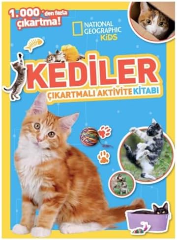 National Geographic Kids Kediler Çıkartmalı Faaliyet Kitabı