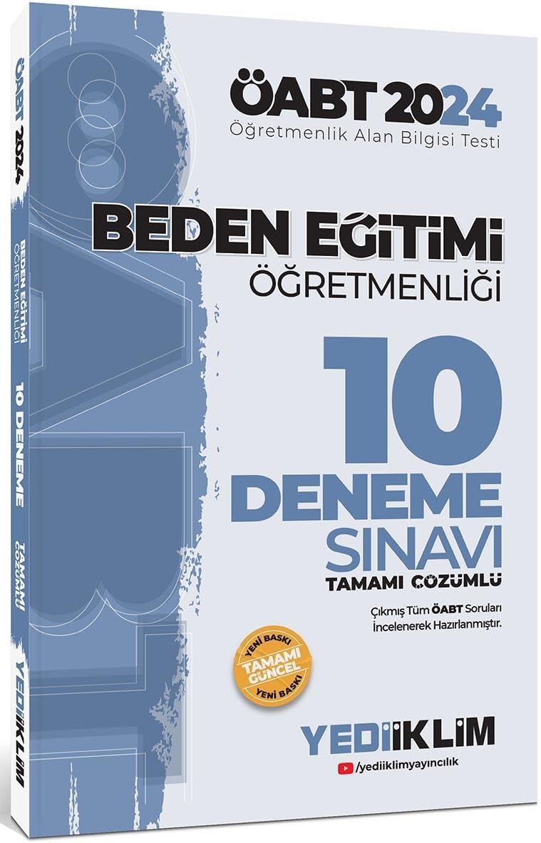 2024 ÖABT Beden Eğitimi Öğretmenliği Tamamı Çözümlü 10 Deneme Sınavı