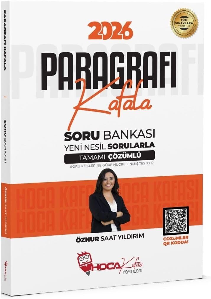 2026 KPSS TYT ALES DGS Paragrafı Kafala Soru Bankası Çözümlü - Öznur Saat Yıldırım Hoca Kafası Yayınları