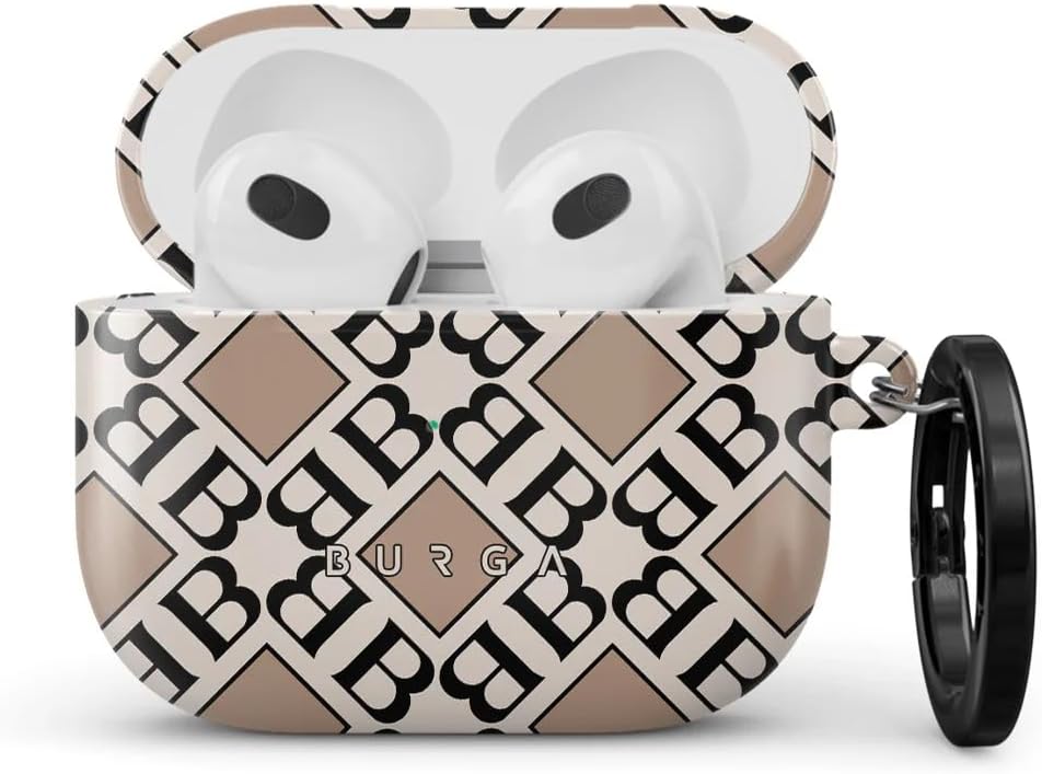 BURGA AirPods 3 ile Uyumlu Kılıf, Monogram