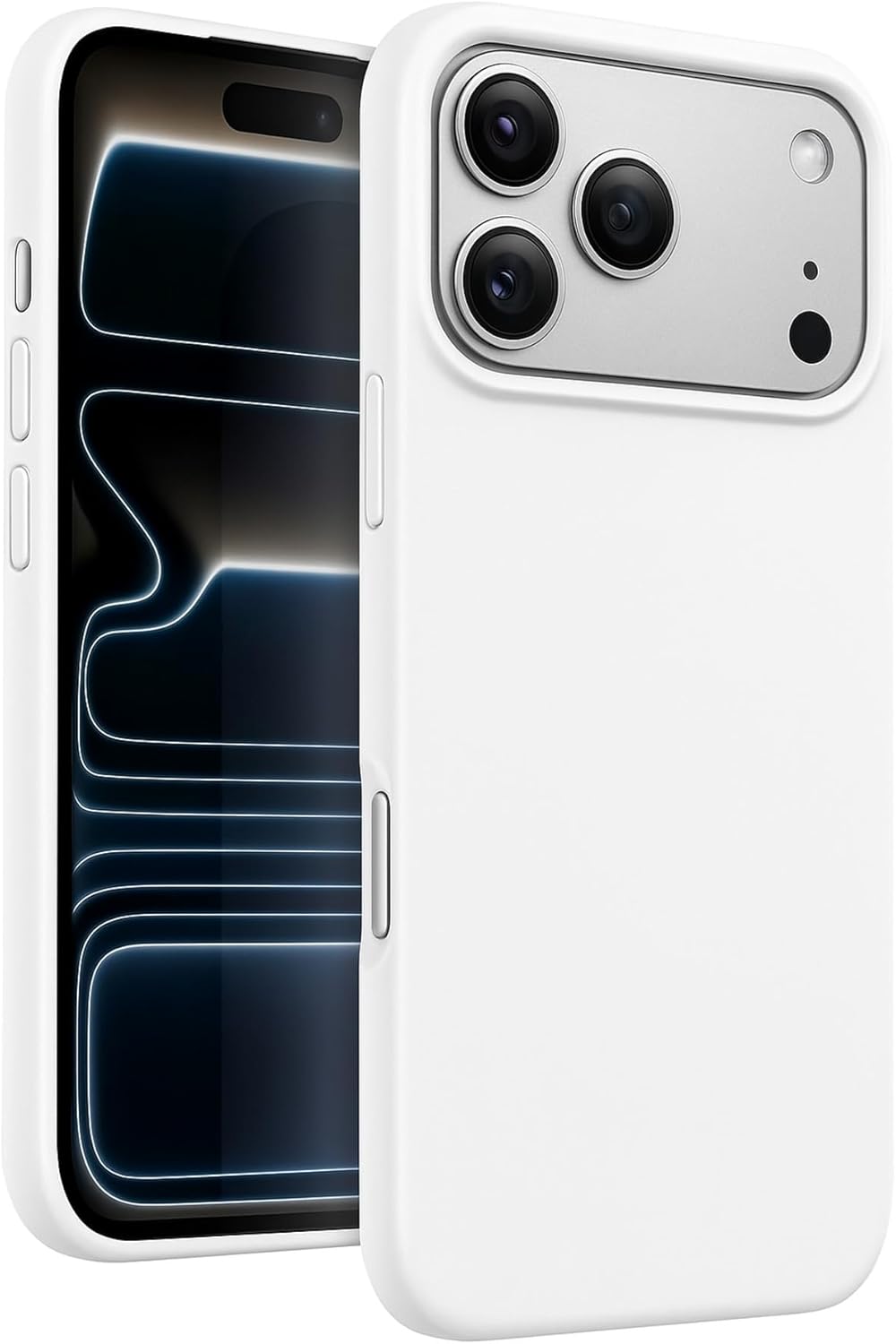 - 17 Pro ile uyumlu Kılıf İçi Kadife Ekran ve Kamera Yükseltili Lansman Silikon Koruyucu Kapak