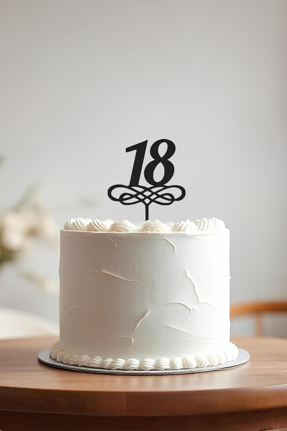 18. Yaş Doğum Günü Pastası Süsleme, Pasta Süsü, Yeniden Kullanılabilir, OCT38