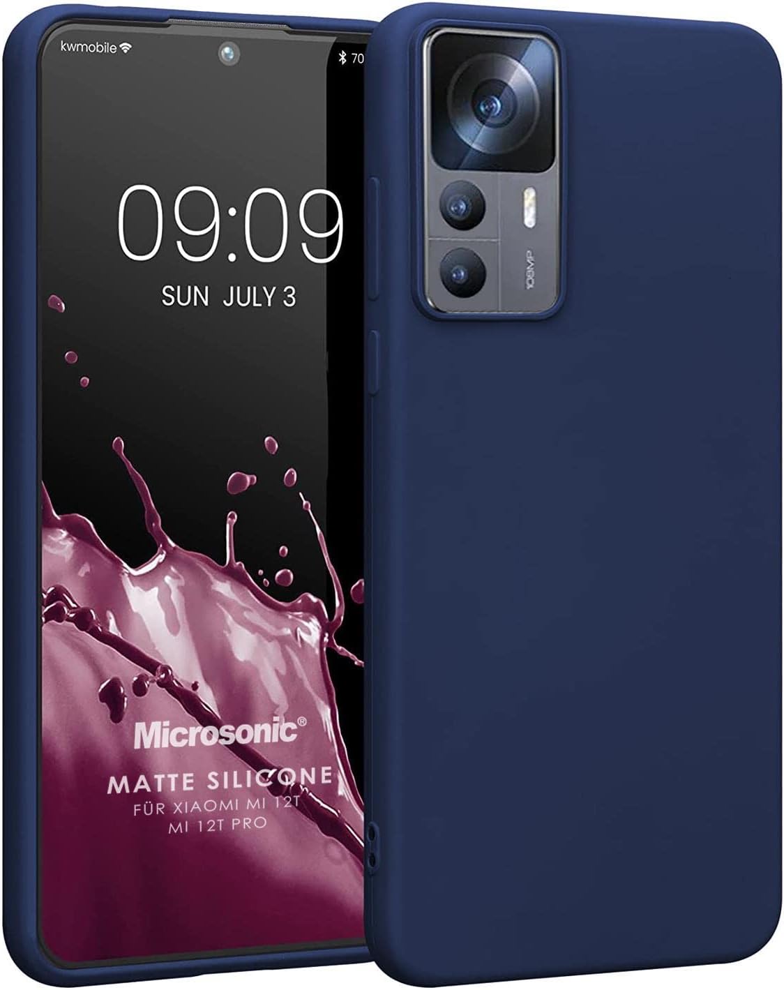 Silicone Mi 12T için Kılıf Lacivert [Mi 12T ile Uyumlu Kılıf - Lacivert]