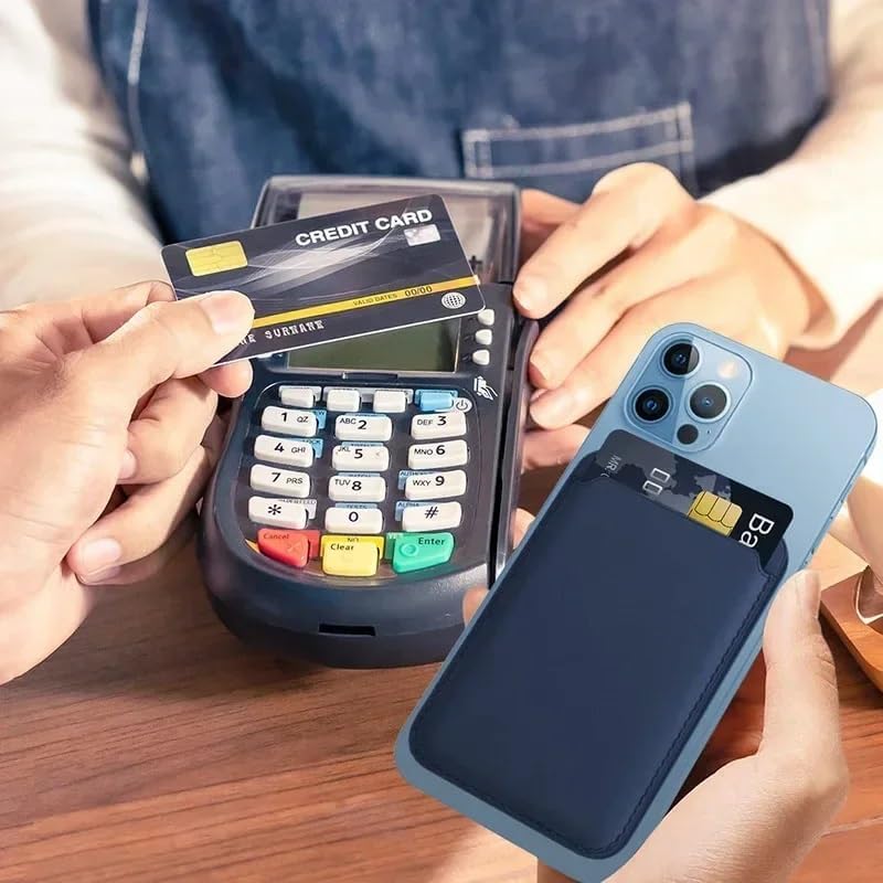 ile uyumlu 17/16/15/14/13/12 Serisi Telefonlar için Güçlü Manyetik Destekli Deri Kartlık – İnce Cüzdan Telefon Aksesuarı (Yeşil)