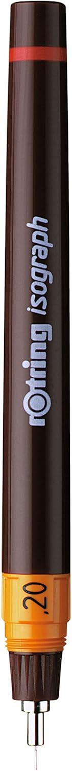 Isograph Teknik Çizim Kalemi, 0,2 mm, Siyah mürekkep