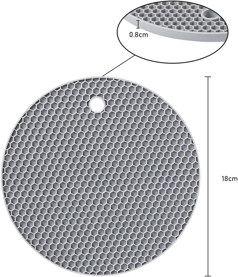 Silikon,Tencere Ve Çaydanlık Altlığı,Yanmaz Yapışmaz Silikon (Yuvarlak)