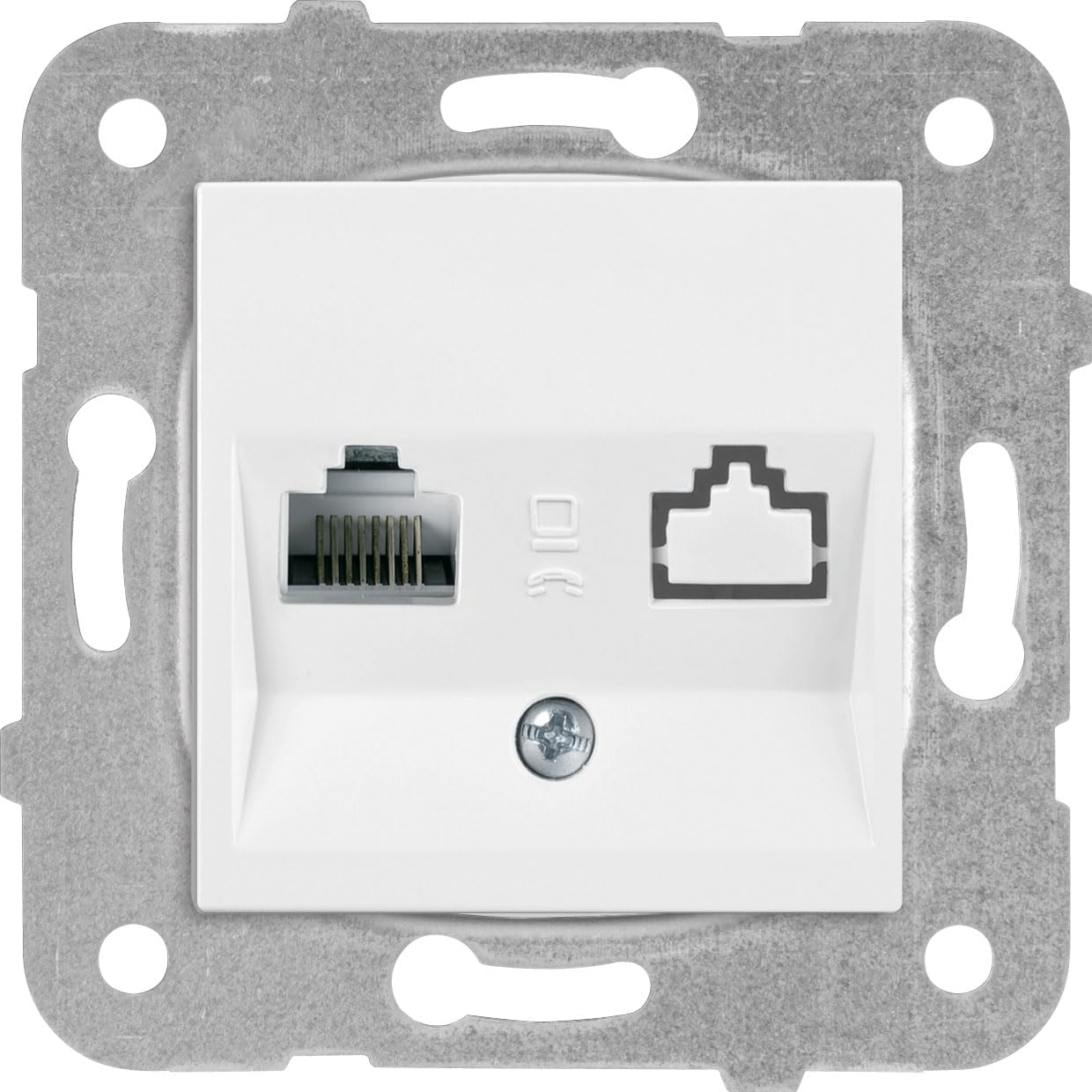 Beyaz Tekli Data Cat5e Mekanizma