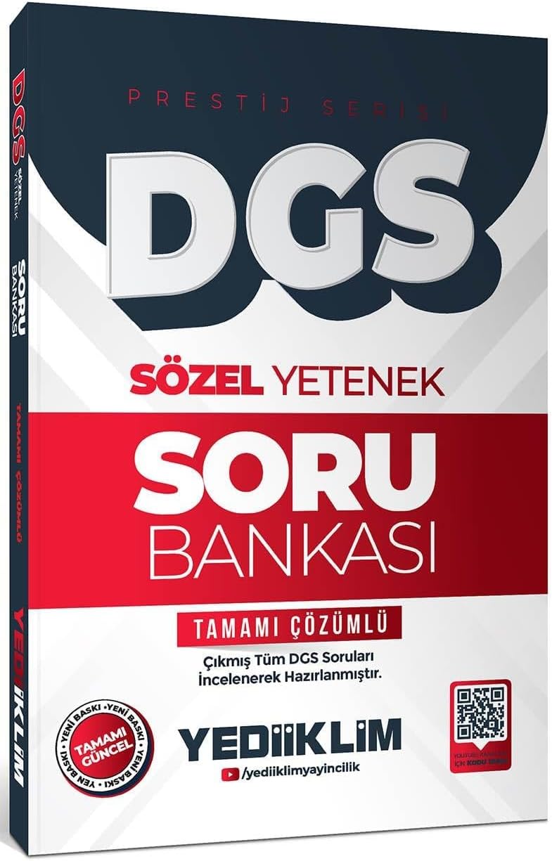2026 DGS Prestij Serisi Sözel Yetenek Tamamı Çözümlü Soru Bankası