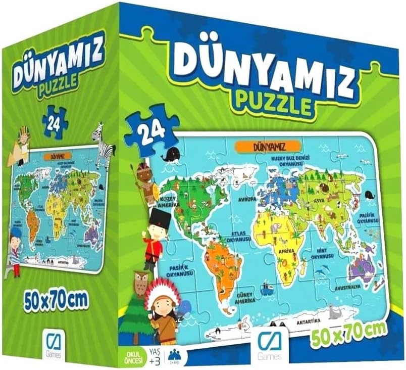 Dünyamiz Eğitici Puzzle