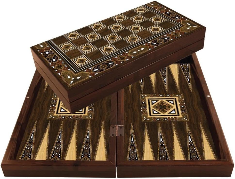 Star Oyun Aletleri Antik Mozaik Tavla Takımı