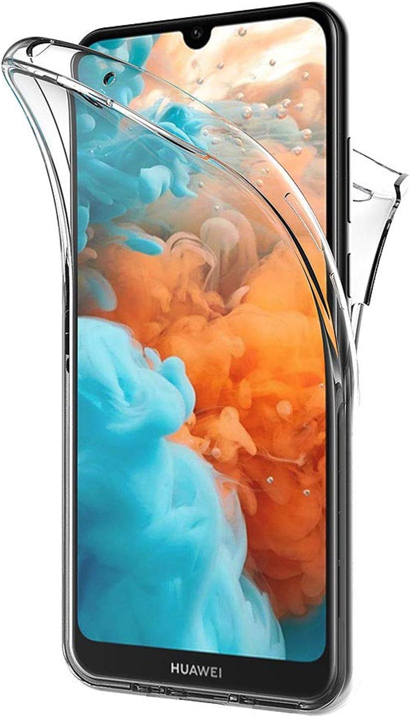 Y5 2019 Kılıf 6 tarafı tam full koruma 360 Clear Soft Şeffaf