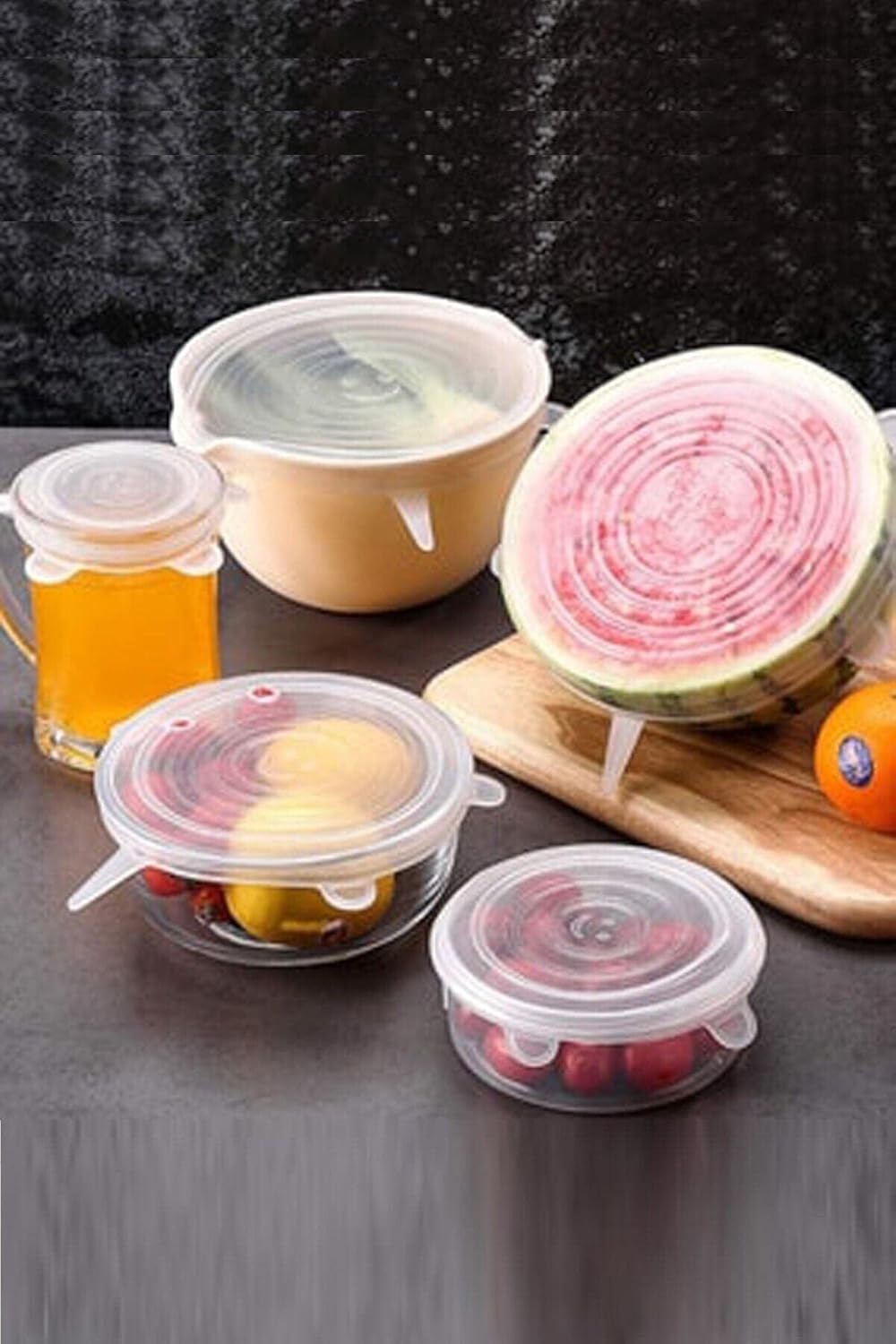 Tazeliği Koruyan 6 Lı Silikon Strech Kapaklar