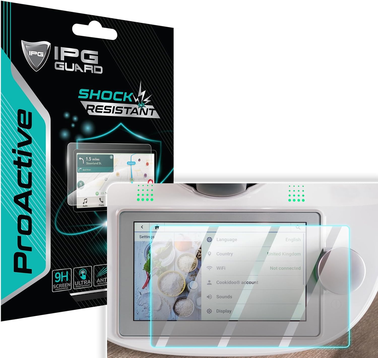 Vorwerk Thermomix TM6 Mutfak Şefi Gösterge Ekranı için 9H IPG ProActive Ekran Koruyucu