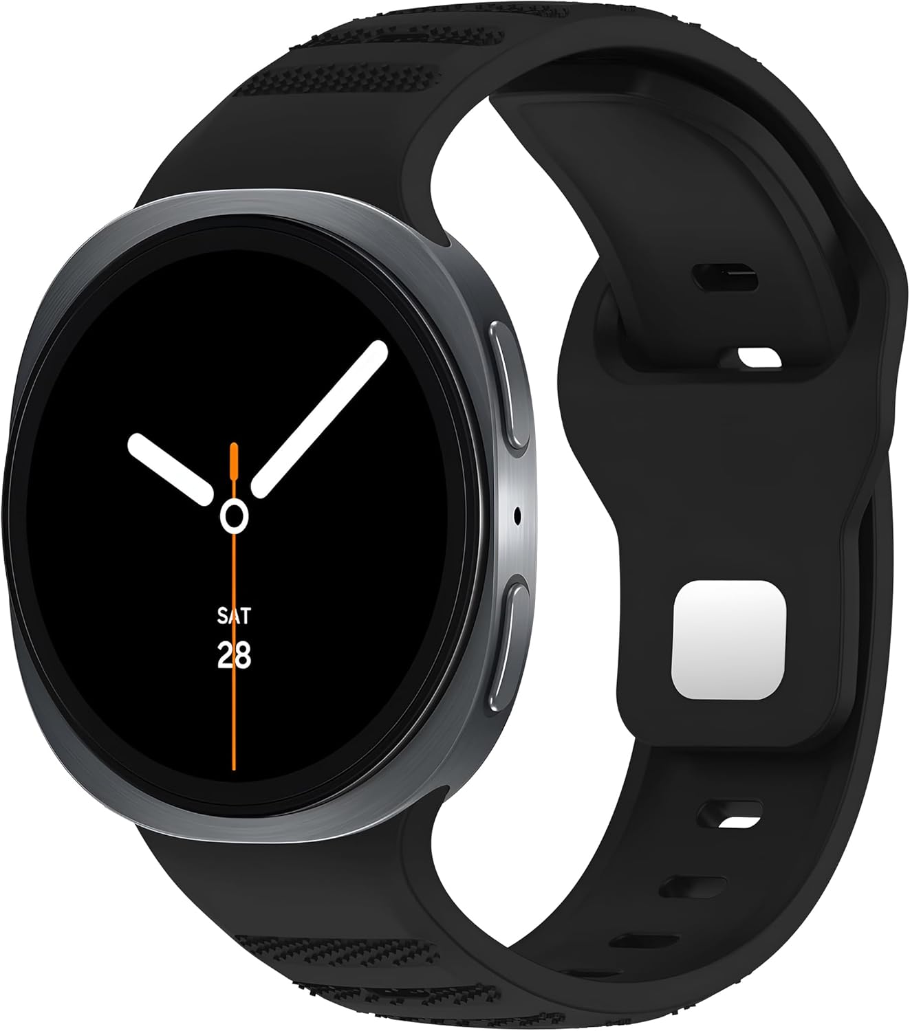 Galaxy 8 (40mm/44mm) ve 8 (46mm) ile Uyumlu Konforlu ve Yumuşak Rugged Silikon Kordon