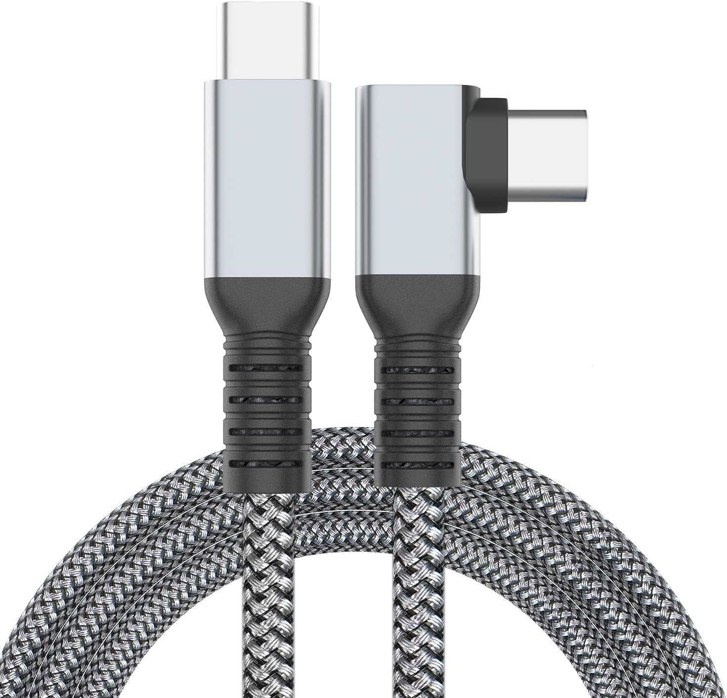 VR-C Oculus ile Uyumlu VR5 Link Kablosu 5 M, 5Gbps USB 3.2 Gen 1 Hızlı Veri Aktarımı, Hızlı Şarj Usb-C, 2 Uyumlu (Type C to Type C) Kablo; Sanal Gerçeklik Gözlüğü Uyumlu