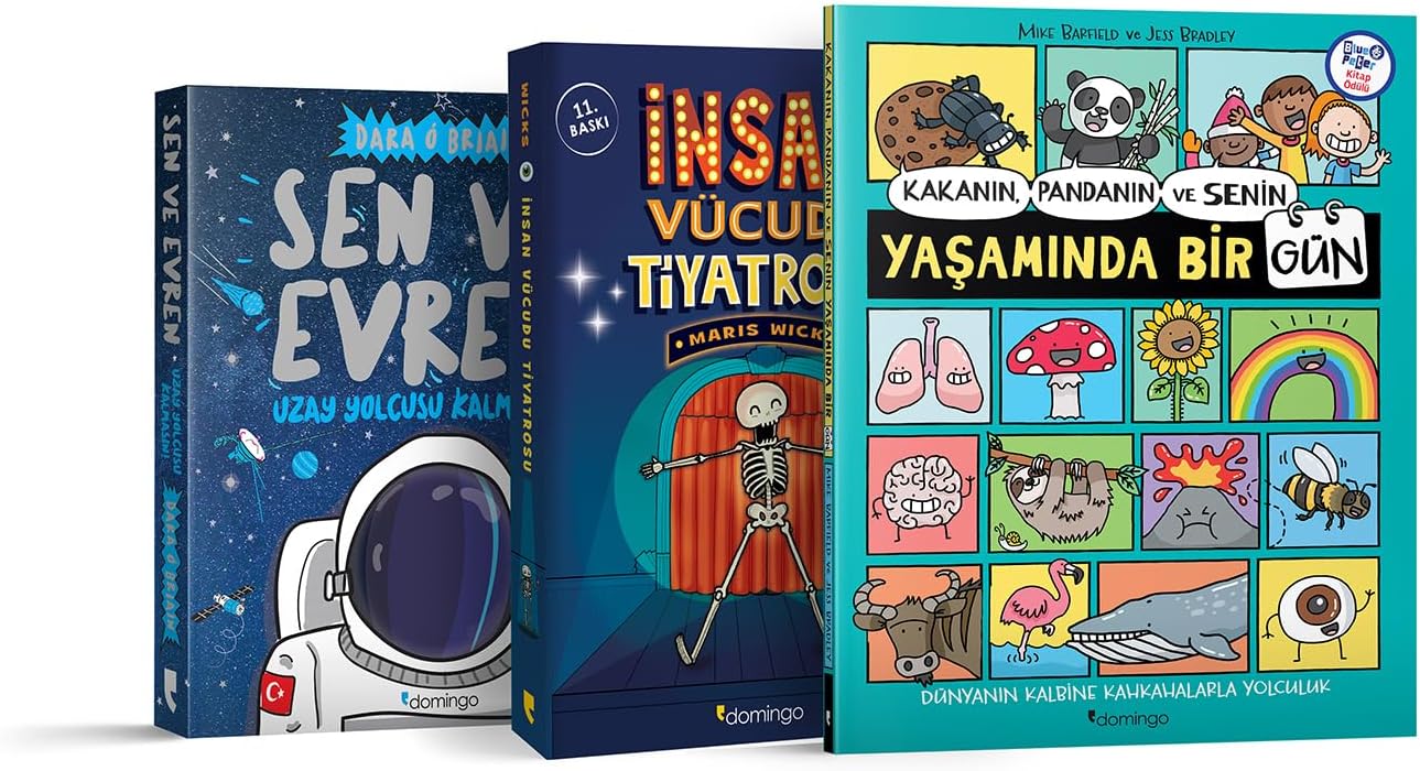 Çocuk Çizgi Bilim Seti (3 Kitap)