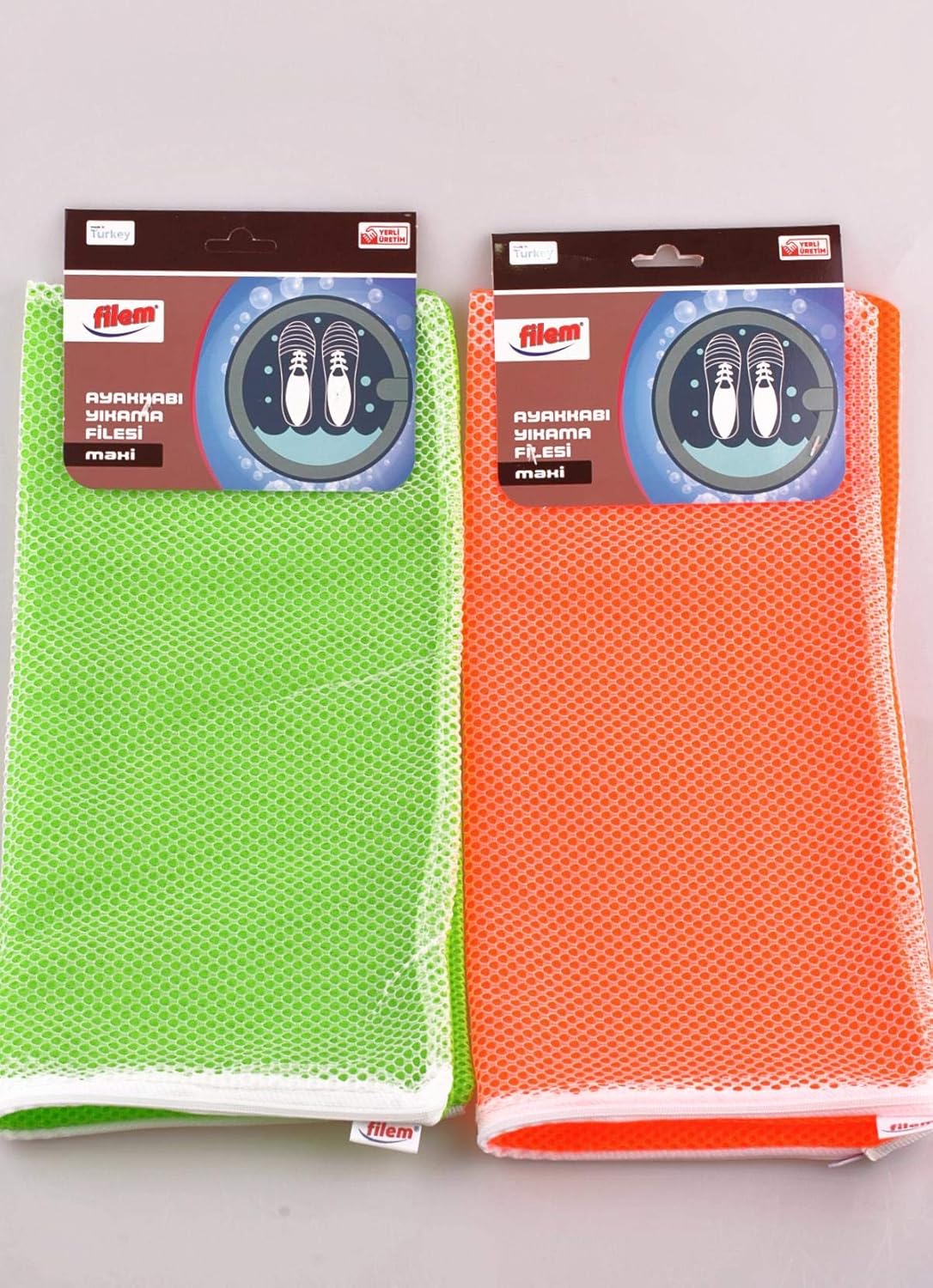 Çamaşır Makinesi İçinde Ayakkabı Terlik Yıkama Filesi Fermuarlı