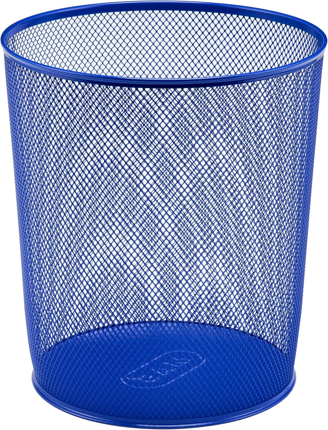 854 10 lt Metal Tam Perforeli Lacivert Çöp Kovası