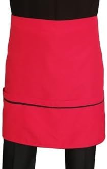 Cepli Önlük Biyeli Kısa Belden Kırmızı