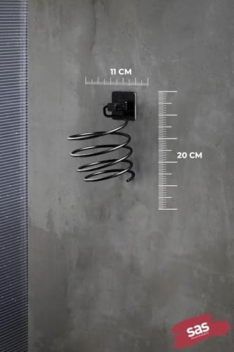 Yapışkanlı Saç Kurutmalık Siyah, Sihirli Yapışkanlı Siyah Saç Kurutma Makine Askısı Y-01