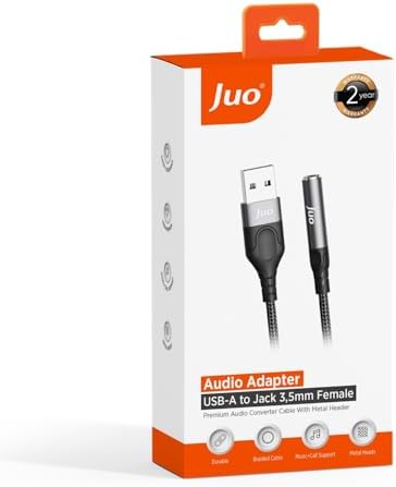 USB-A to 3.5mm Kulaklık Mikrofon Aux Dönüştürücü Harici Ses Kartı