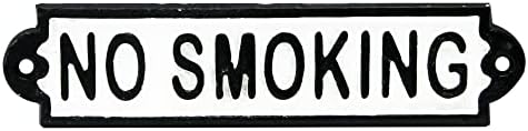 83515 'NO SMOKING' Cast Iron Sign, /