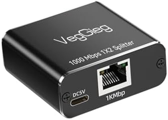 1 Giriş 2 Çıkış Gigabit Ethernet Çoklayıcı Splitter Adaptör