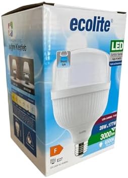 28W LED Ampul (177W Eşdeğer) | 6500K Beyaz Işık | 3000 Lümen | E27 Duylu | Enerji Tasarruflu ve Uzun Ömürlü