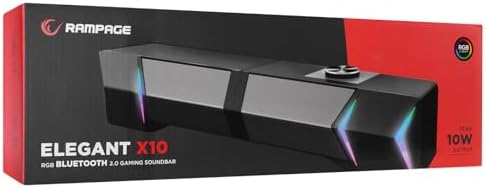 X10 2.0 Bluetooth'lu Rms 3W*2 RGB Işıklı Multimedia Usb 5V 45dB Gaming Oyuncu Speaker