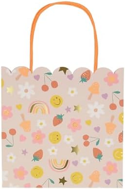 - Happy Face Party Bags - Mutlu Yüz Semboller Parti Çantaları (x8)