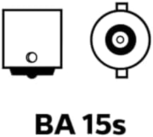 93 P21W Beyaz Tek Duy Fanlı Ampul Takımı, 12 Volt, 2 Adet