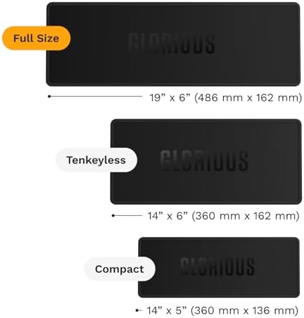 %100 Boyut 48.6 x 16.2 cm Siyah Klavye Matı