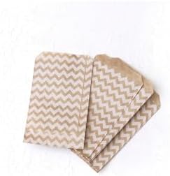 20 adet puantiye ve zikzak desenli kese kağıdı (11x20 cm) ve for You stickerdan oluşan set